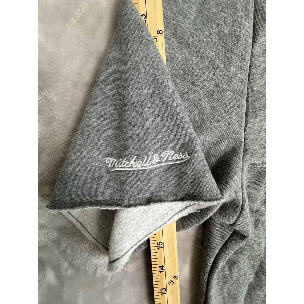 Mitchell Ness FL Gators Throwback Vault Pullover Hoodie SS Sweatshirt Gray Men's